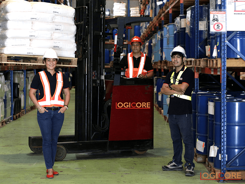 Logicore Warehouse with employee